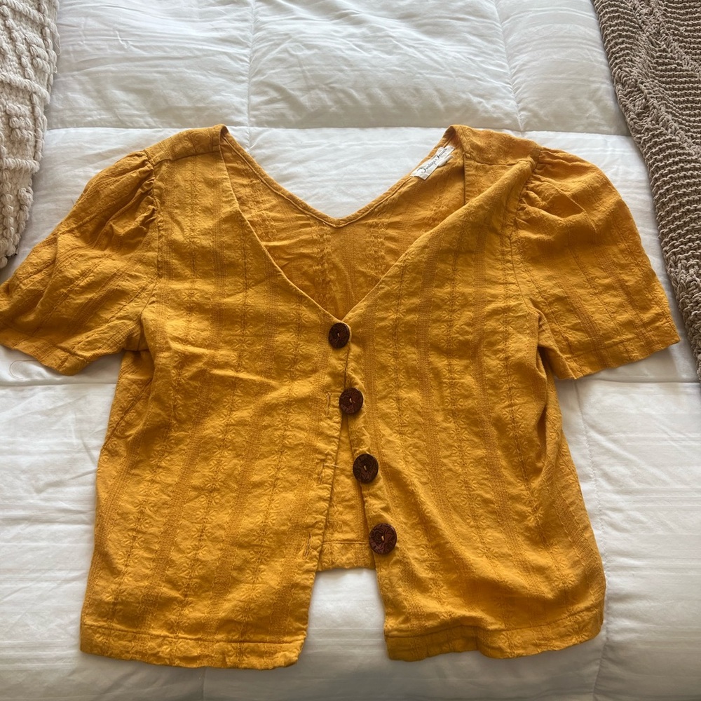 Vintage Mustard Yellow Top